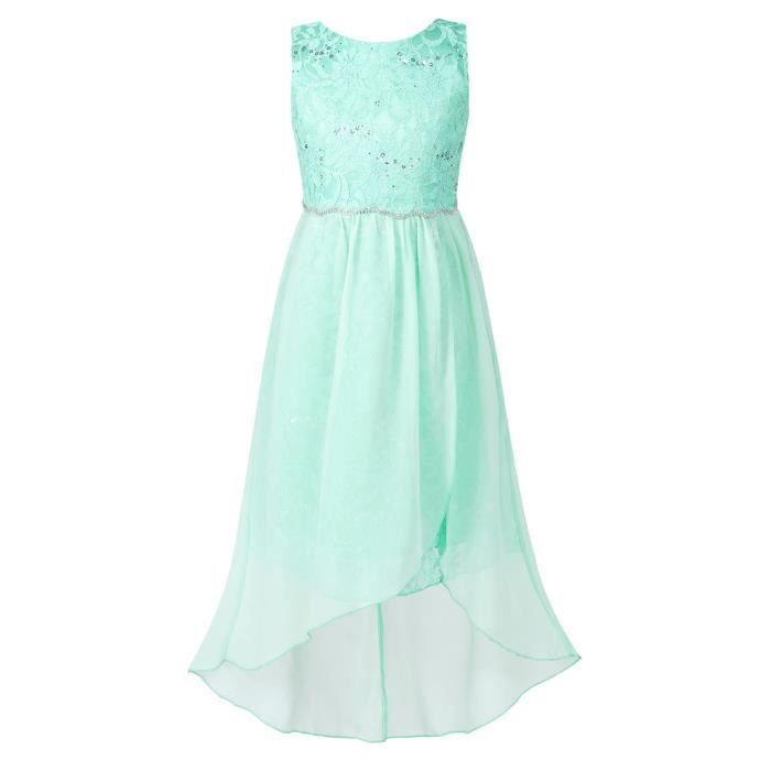 Robe fille vert new arrivals menthe