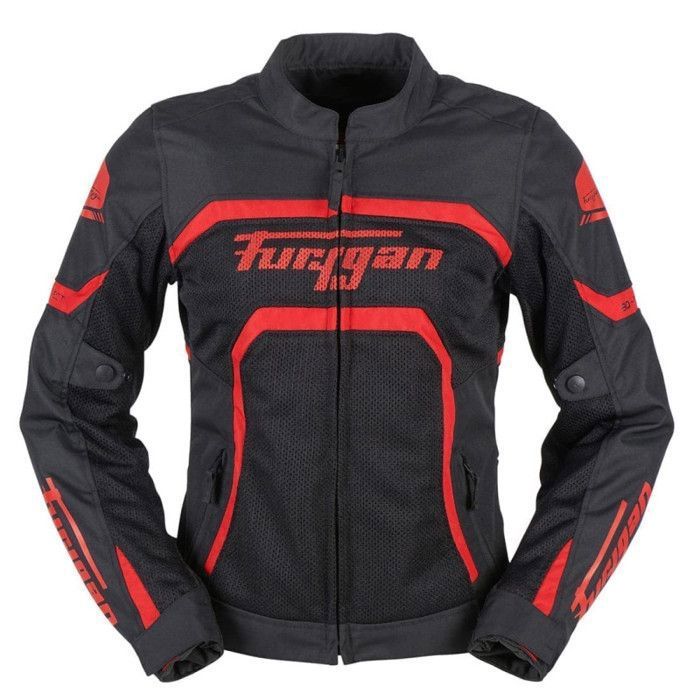 Blouson moto femme Furygan Mystic - noir/rouge - S