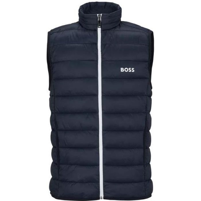 Doudoune sans manche Boss Homme Classic blue Bleu Synthétique - Authentique Vetement Boss Homme