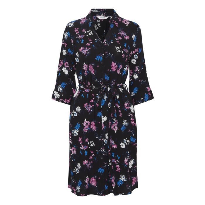Robe Maxi Ella Moss En Jersey Rayon - Imprimé Noir Dos Nu - Taille L Neuve Avec Étiquette