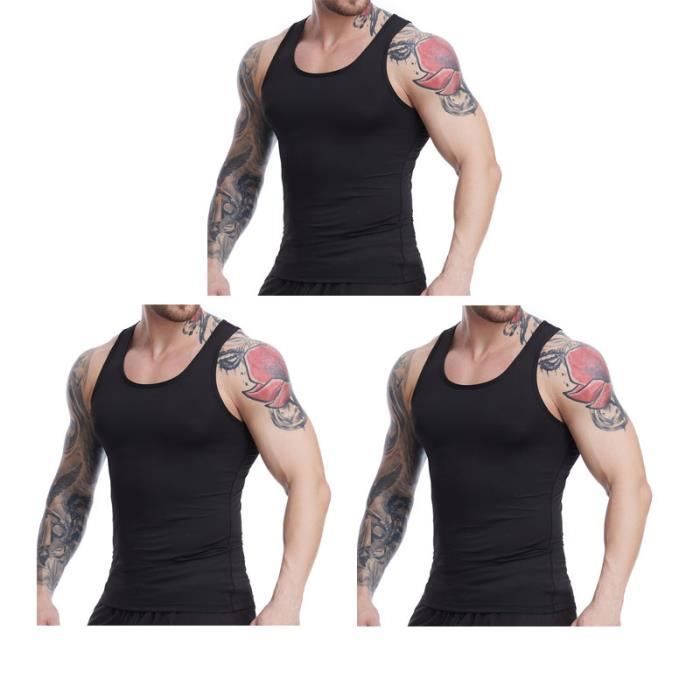 Lot De 3 Débardeurs Sport Cadmus Pour Homme - Dos En Y, Séchage Rapide - Pour Musculation, Fitness, Running