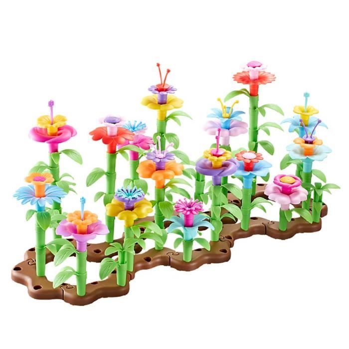 272 pièces-Jouets de construction de jardin de fleurs pour filles