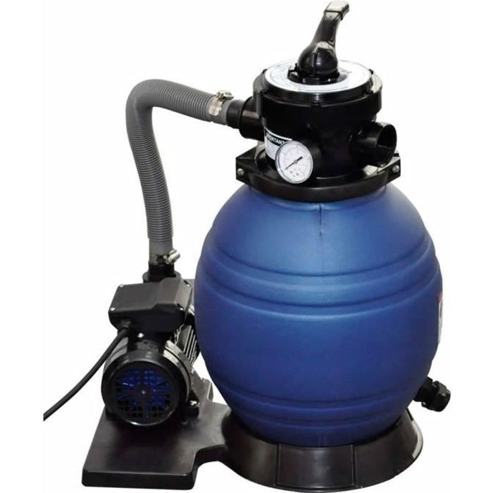 Pompe à filtre à sable Filtres pour piscines et spas 400 W 11000 l-h 298 x 458 x 621 mm