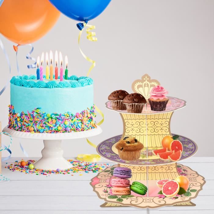 1 Elegant Decoratif Partie Affichee Cremaillere Gateau Plateau Pour Jardin Bouchon Evier Accessoire De Cuisine Cdiscount Maison