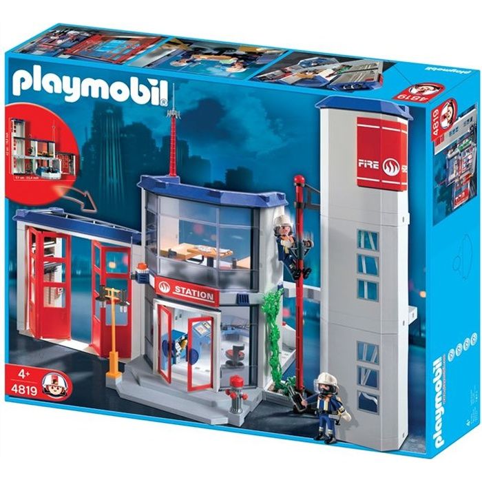 Playmobil city action caserne pompier - Cdiscount