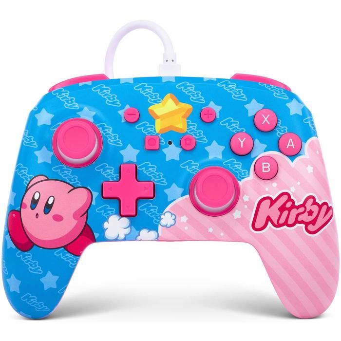 PowerA Manette filaire améliorée pour Nintendo Switch modèle Switch OLED et Nintendo Switch Lite accessoire de jeu manette de jeu manette filaire sous licence officielle Kirby