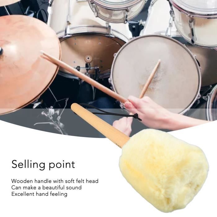 Drumstick à Tête En Feutre Doux Pour Batteur De Timbale à