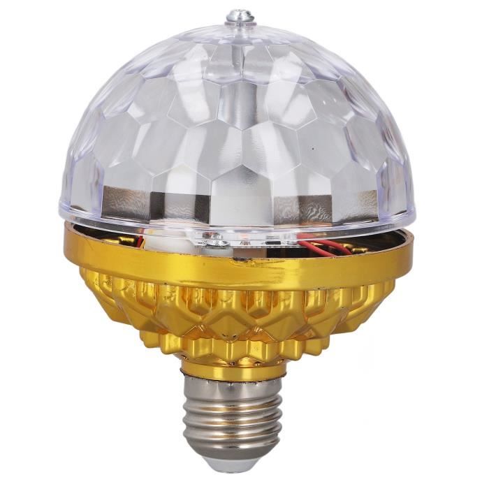 2 Boule à facettes lumières rotative, lumineuses, LED