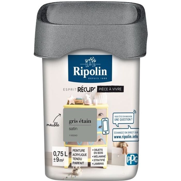 RIPOLIN Peinture de Rénovation Toutes Pièces - Ivoire Satin, 0,75L - Achat  / Vente peinture - vernis Peinture rénov Ivoire 0,75 L - Cdiscount
