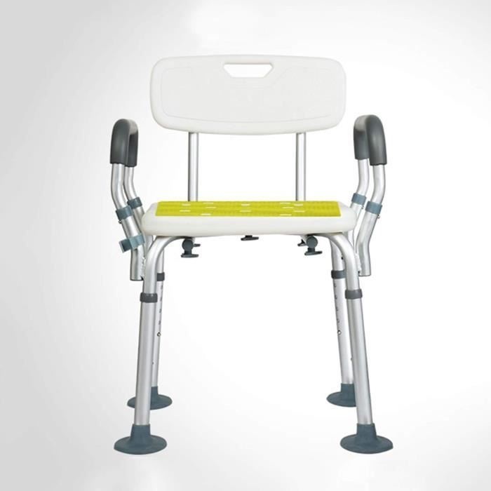 Toilettes Portables Avec Accoudoirs - Siège PU Réglable 39-44cm - Anti-Odeur - Bleu