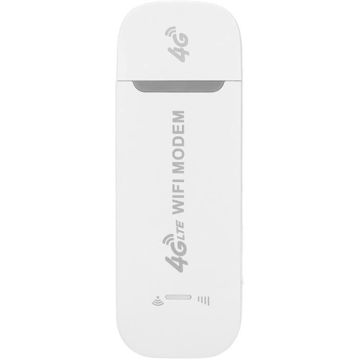 Modem WiFi 4G Portable - Routeur USB Avec Slot SIM, Partage Jusqu’à 10 Appareils, Voyage Europe/Asie/Afrique