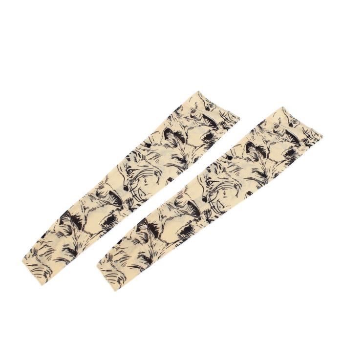 Wolf Print Extensible Tatouages Temporaires Femmes Lot De 2