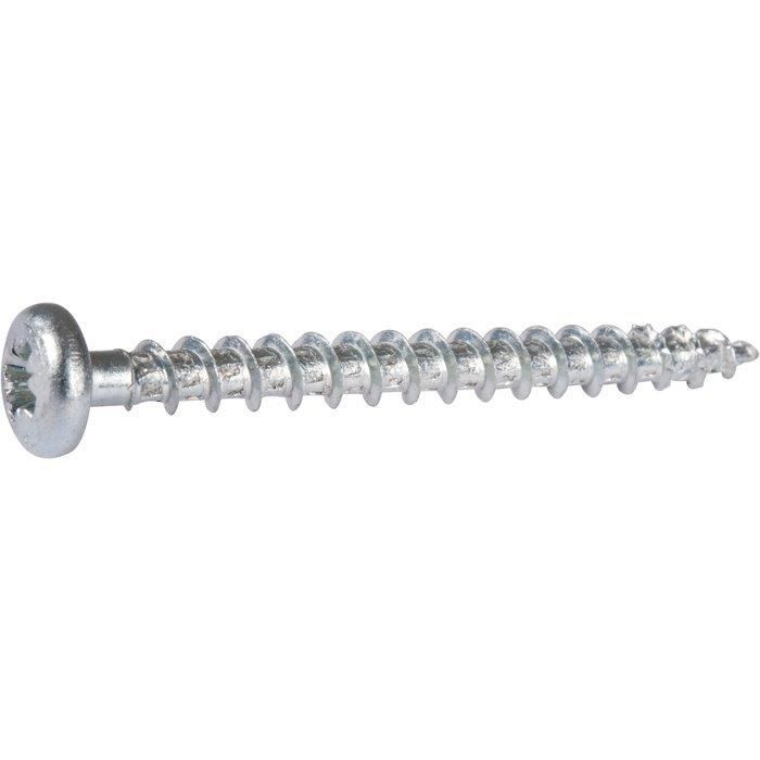 Vis à Bois Viswood Tête Fraisé PZ 3x10 Mm – Acier Zingué – Neuf En Emballage D'origine