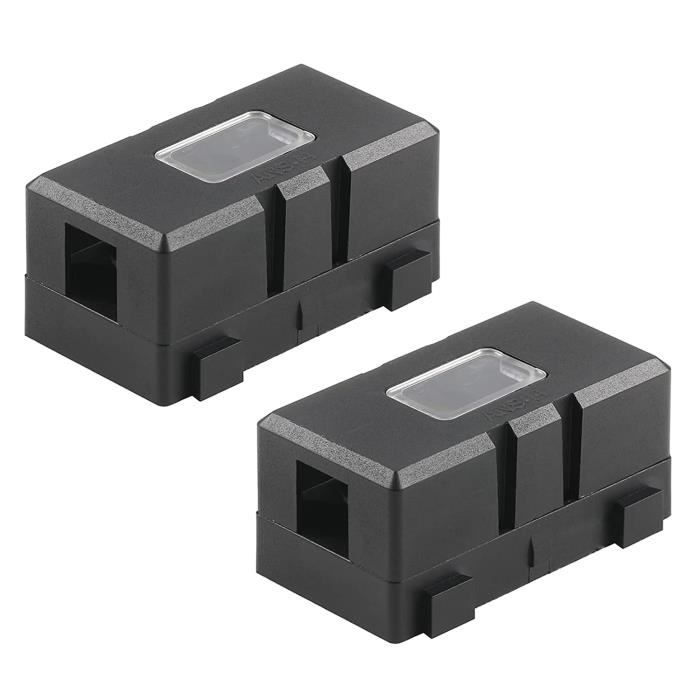 Porte-fusible 60A ANS Avec 2 Fusibles Midi - Pour Voitures, Camions, Engins - Protection Courant élevé, Bornes En Zinc étamé