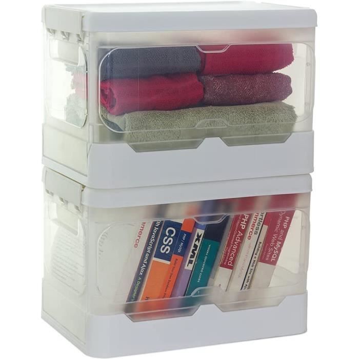 Pastille Lave Linge Lot De 2 Boîtes Rangement Lessive Novaliv - 4 Litres - Transparentes Avec Couvercle - 23,5x18x18,5cm Boite Rangement Plastique Avec Couvercle