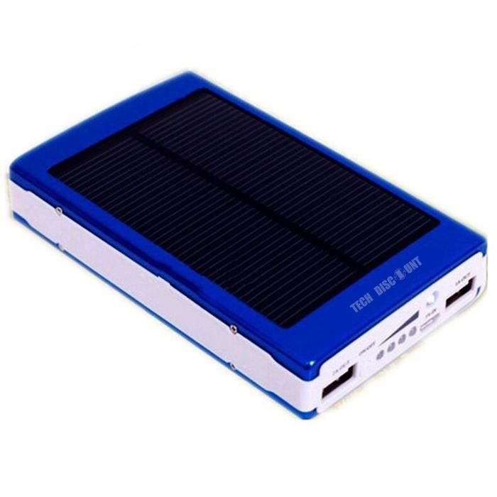 Banque d'énergie solaire - TD® - 30000 mAh - Étanche - LED - Camping