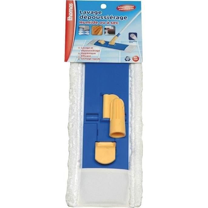 Combiné lave-sol et housse microfibres - THOMAS - Nettoyage système à plat - Lavage, dépoussiérage