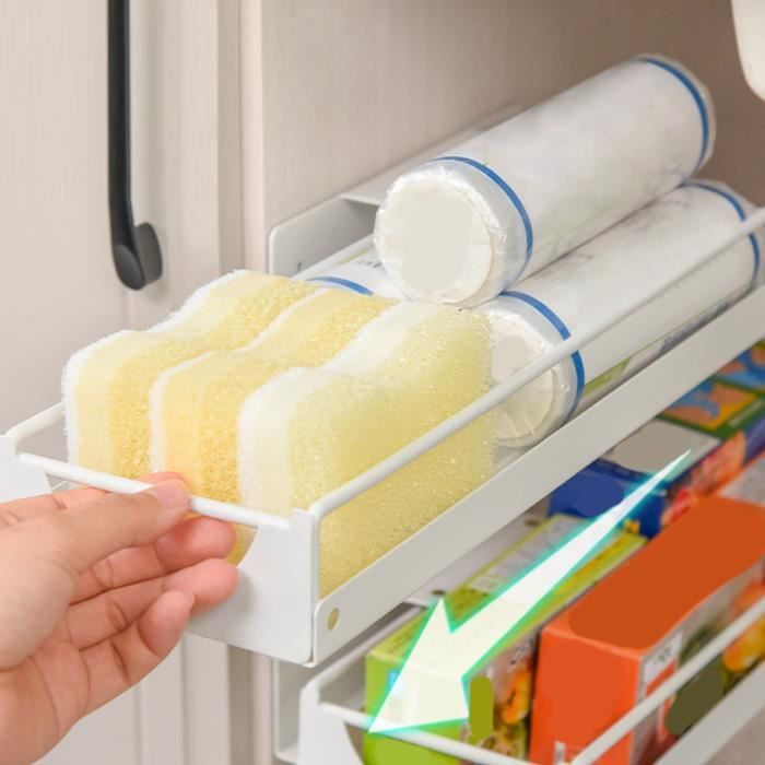 Organisateur D'angle Coulissant Pour Placard Aveugle - Rangement Extensible Avec Tiroirs, Idéal Cuisine & Salle De Bain