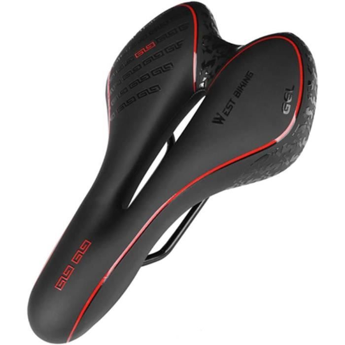 Selle De Vélo Universelle PU Confort - Pour VTT, Route, Course - Coussin De Siège