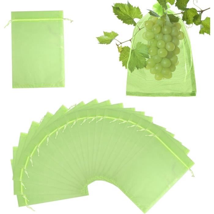 100pcs Sac De Protection De Grappe De Raisin 30x40CM Sac De Protection Des Fruits En Organza En Maille Avec Cordon Contre Les Oiseaux Et Insectes Guepes 87699403 100pcs Sac De Protection De Grappe De Raisin 30x40CM Sac De Protection Des Fruits En Organza En Maille Avec Cordon Contre Les Oiseaux Et Insectes Guepes 87699403