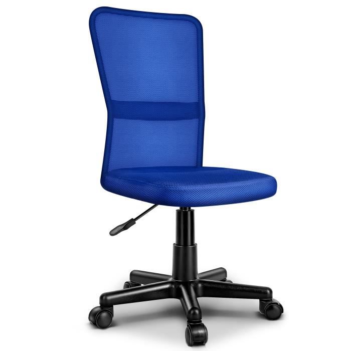 Tresko Chaise De Bureau Bleu Fauteuil De Bureau Hauteur Reglable Pivotante Achat Vente Chaise De Bureau Cdiscount