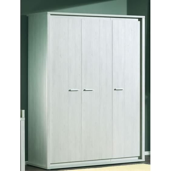 Armoire Enfant Penderie Et Lingere 3 Portes Gris Doux Loa Achat