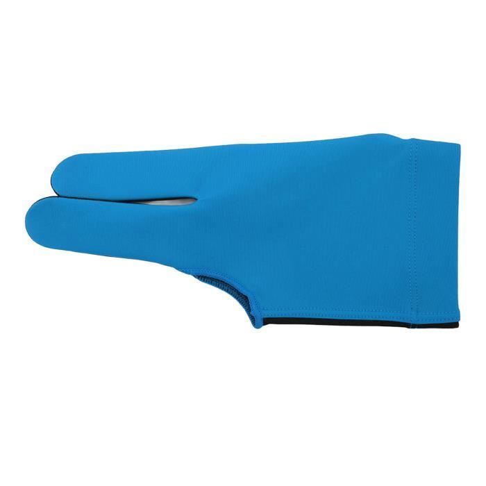Gants de billard VGEBY - modèle à 3 doigts ouverts - tissu élastique doux -  convient à tous - bleu - Cdiscount Jeux - Jouets