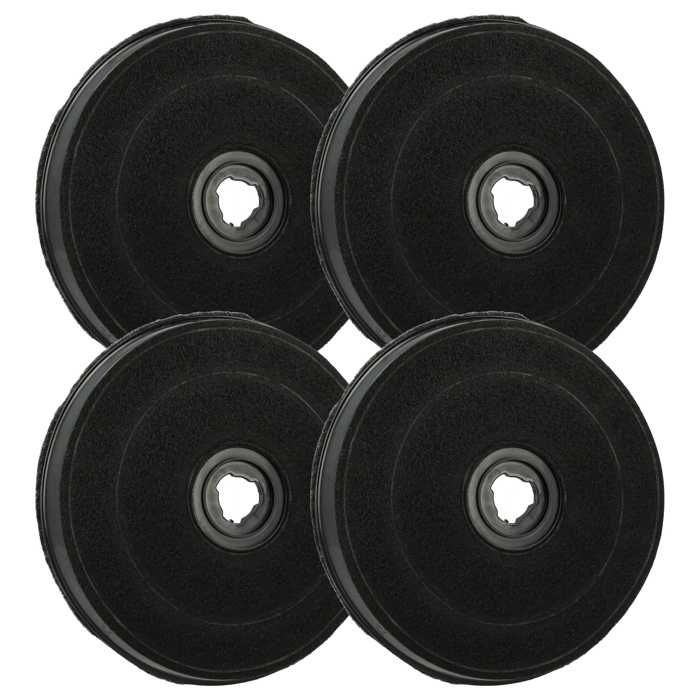 Vhbw 4x Filtres à Charbon Actif Compatible Avec Best Win XS 90 Hotte Aspirante 82043703