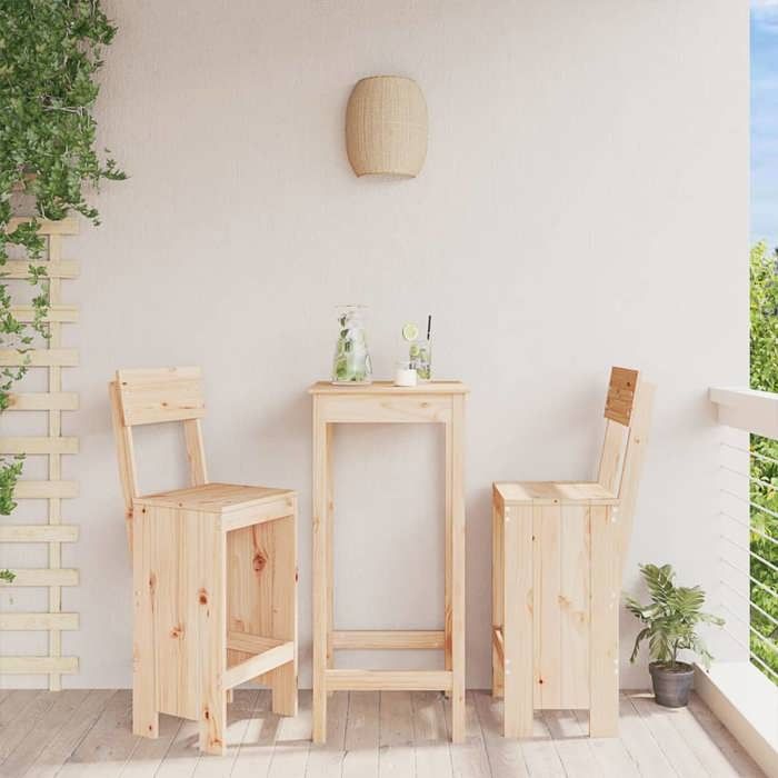 VidaXL Tabourets Bois de pin