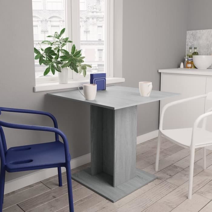 vidaXL Table à dîner Sonoma 80x80 cm