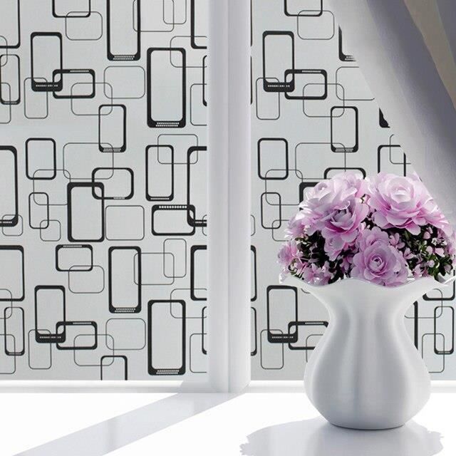 Film Adhésif Givré Pour Vitre 45x100cm - Décoration Intimité Fenêtre - PVC - Neuf