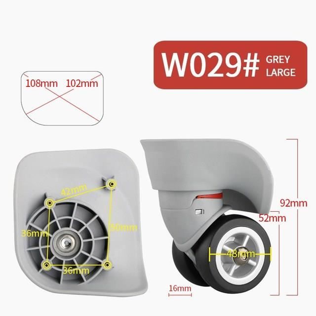 Roues De Rechange Pour Valise BQLZR - PVC, Diamètre 4.8 Cm - Compatibles Avec La Plupart Des Bagages à Roulettes