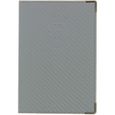 Color Pop Porte-Papiers Véhicule Finition Carbone Coloris Gris Argent + Étui Transparent pour Carte Grise - 550068-1