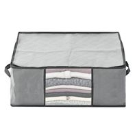 Sac De Rangement Couette Lot De 3 - Sous Lit Épais Non-Tissé Avec Fenêtre Transparente