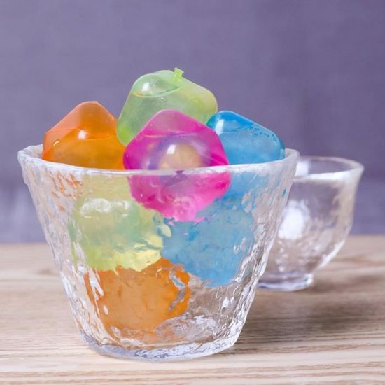 12 Glaçons Réutilisables Colorés En Forme De Fruits - Sans BPA, Gardent Les Boissons Fraîches Sans Les Diluer