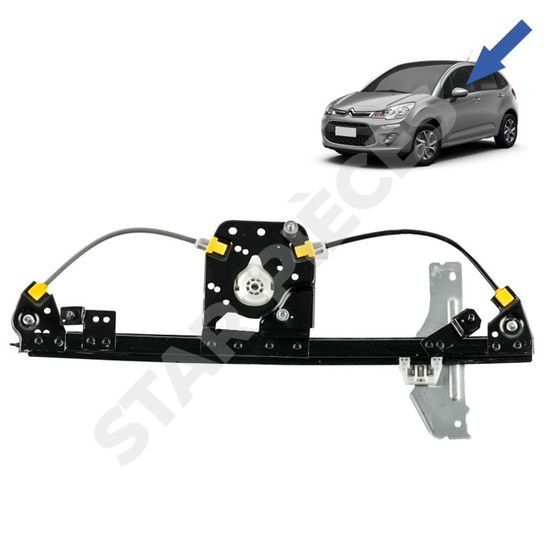 Leve Vitre Avec Moteur Avant Gauche Pr&eacute;vu Pour Twingo 1 7700830596 8200051779