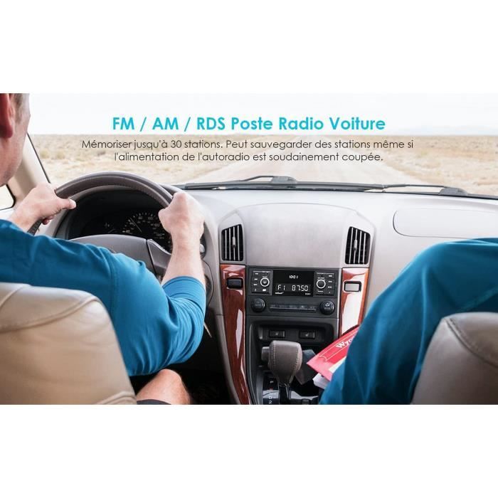 RDS Autoradio Bluetooth 5.0, Poste Radio avec LCD Affichage