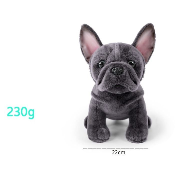 Les Toufous Peluche Interactive Chien Bulldog Français - Marche Et Court Sans Piles, Laisse Incluse, Jouet Enfant Dès 2 Ans