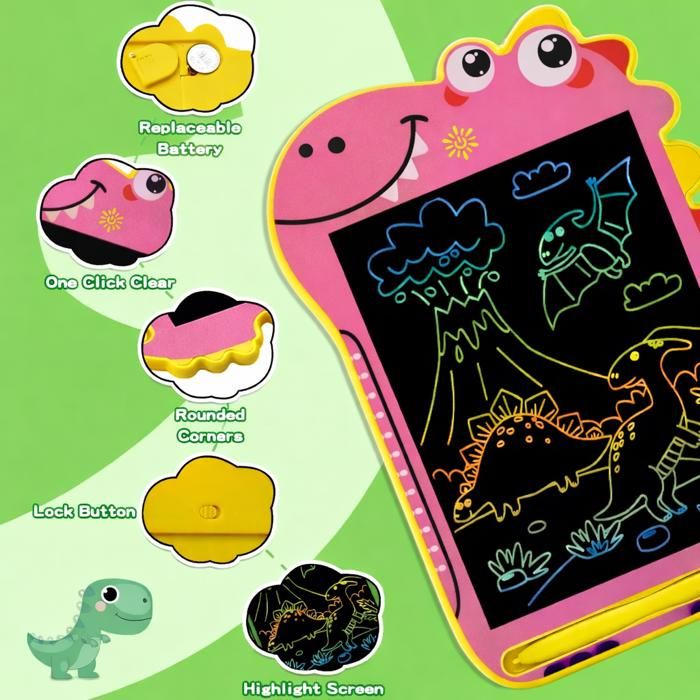 Tablette D'écriture LCD 8,8 Pouces pour Enfants et Adultes - Autrement - Ardoise Magique Réutilisable - Jeux - Jouets