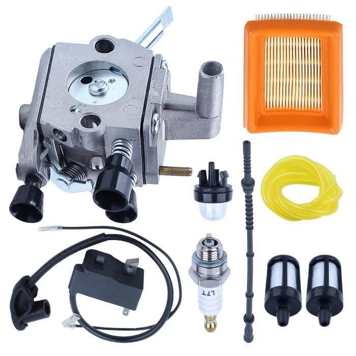 Kit Complet Carburateur + Bobine + Filtres Pour Débroussailleuse Stihl FS120, FS200, FS250, FS300, FS350 – Remplacement Fiable Et Performant