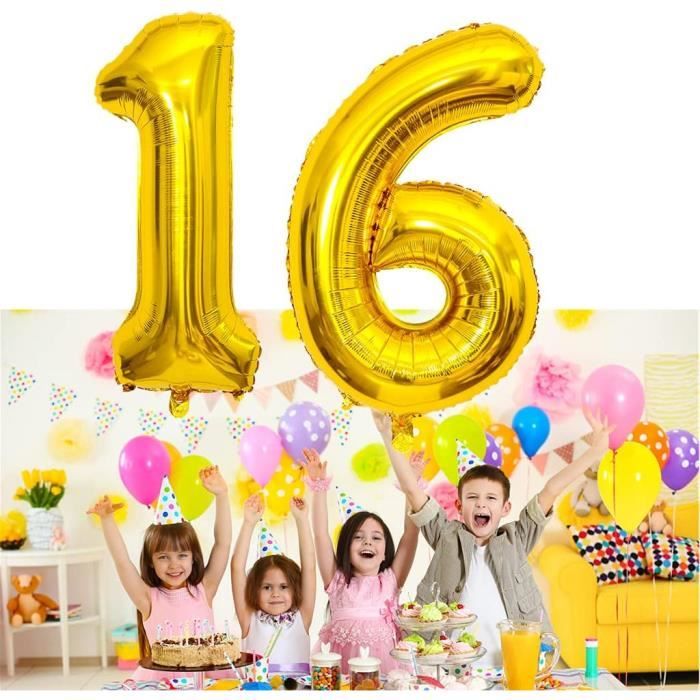 Ballon Chiffre 10 Noir 100cm Pour Anniversaire 10 Ans - Gonflage à L'Hélium | Décor Fête Happy Birthday | Valve Réutilisable - 8