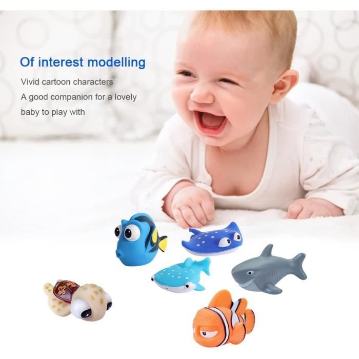 Monde Nemo Toys – 7 Pièces Jouets Bain Flottants Bébé Jouet Enfant