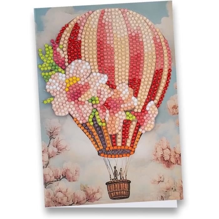 Ideen Mit Herz Carte De Vœux à Peinture Diamant - Édition Strass - DIN B6 - 370 G/m² - Avec Pierres, Enveloppe Et Outils - Ange Avec Bougie