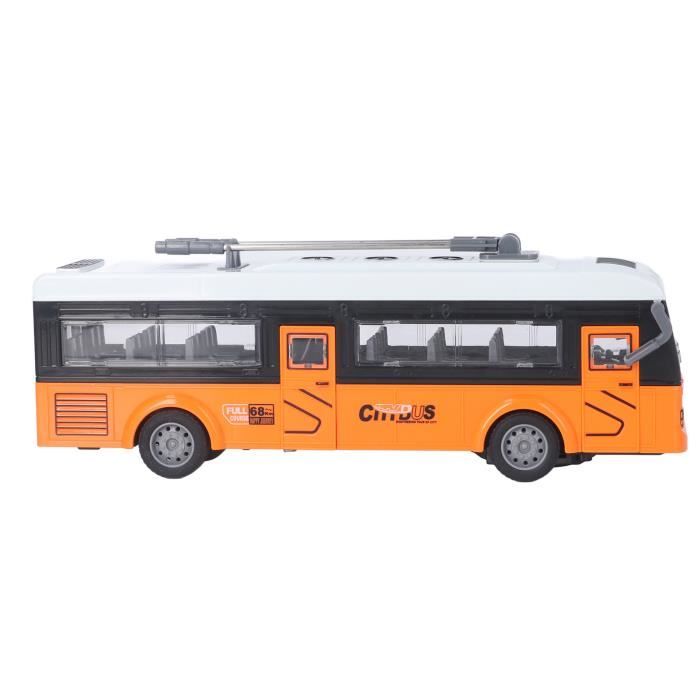 Bus Scolaire Radiocommandé Lean Toys – 30 Cm – Jaune – Lumières – Batterie 3.7V – Dès 3 Ans