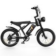 Vélo électrique HITWAY 20" - E-Bike 7 vitesses - Batterie amovible 48V,18Ah - Autonomie 55KM-80KM - Noir-2