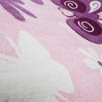 Tapis enfant motifs papillons rose [160x230 cm]-2