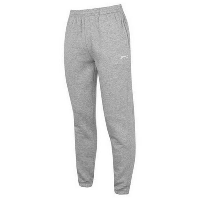 Pantalon De Survêtement Slazenger Noir - Taille L - Coupe Régulière Conique - Polaire
