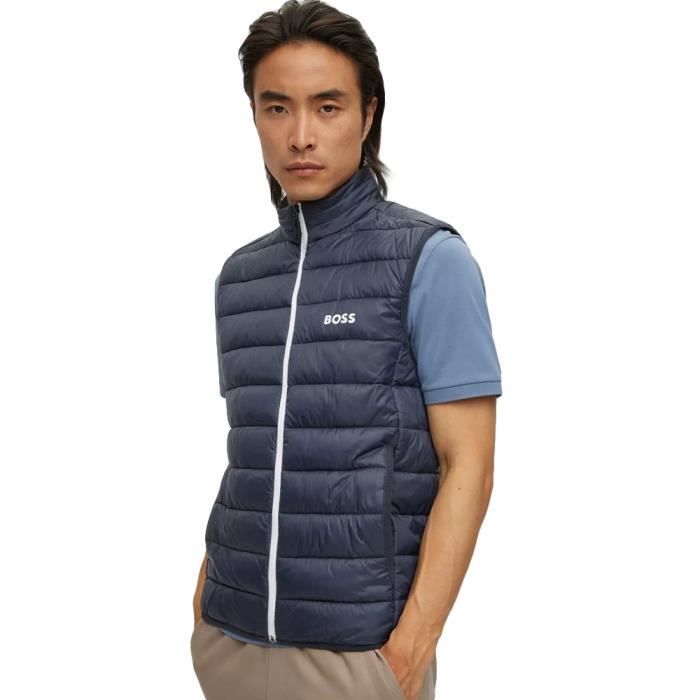 Doudoune sans manche Boss Homme Classic blue Bleu Synth tique