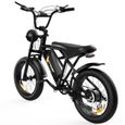 Vélo électrique HITWAY 20" - E-Bike 7 vitesses - Batterie amovible 48V,18Ah - Autonomie 55KM-80KM - Noir-3