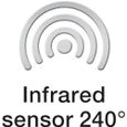 STEINEL Détecteur de mouvement infrarouge IS 240 DUO 240° portée 12m IP54 - Blanc-3